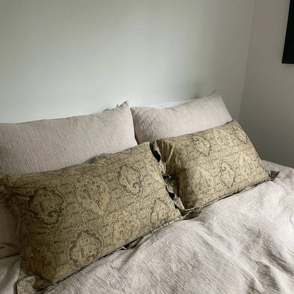 RH throw pillows made it Italy
